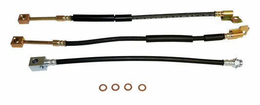 Crown Automotive - Steel Black Brake Hose Kit - BHK4