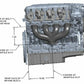 LT Swap Exhaust Manifolds -Center Dump-Silver Ceramic-Multi-Fit-2.50-BHS5189
