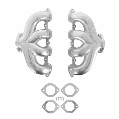 LT Swap Exhaust Manifolds -Center Dump-Silver Ceramic-Multi-Fit-2.50-BHS5189