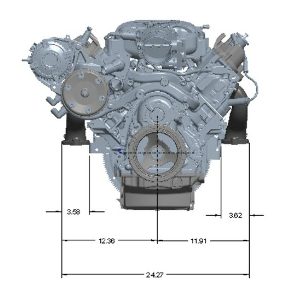 BlackHeart LT Swap Exhaust Manifolds-Rear Dump-Natural Cast - BHS5192