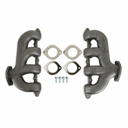 BlackHeart LT Swap Exhaust Manifolds-Rear Dump-Natural Cast - BHS5192