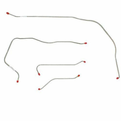 1955 Chevrolet Bel Air Front Brake Line Kit Power Disc Brakes - BKT5502SS - Front Lines Car Part People