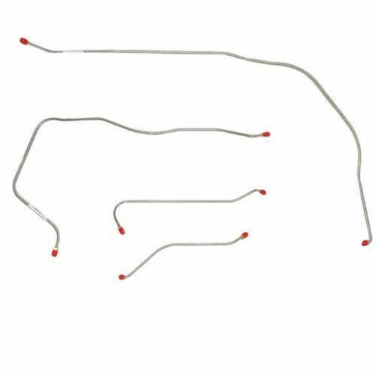 1955 Chevrolet Bel Air Front Brake Line Kit Power Disc Brakes - BKT5502SS - Front Lines Car Part People