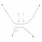 1958 Chevrolet Bel Air Front Brake Line Kit Power Brakes Stainless BKT5802SS