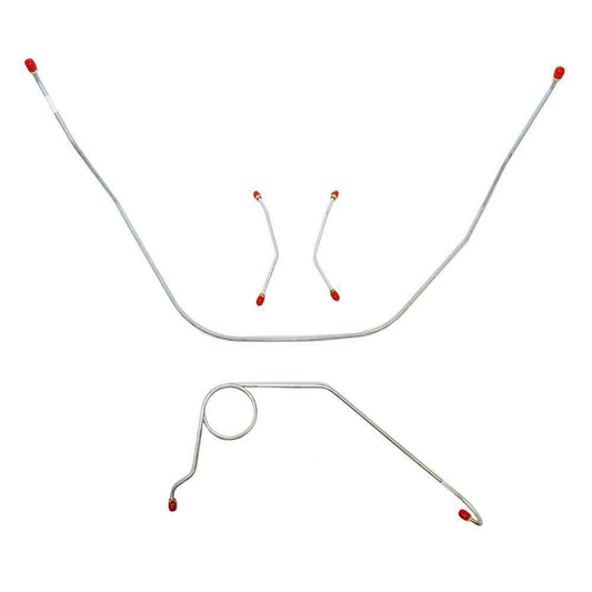 1958-64 Chevrolet Bel Air Front Brake Line Kit Manual Disc Brakes - BKT5811SS - Front Lines Car Part People