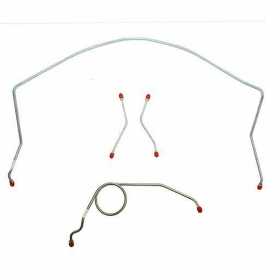 1959-61 Chevrolet Bel Air Front Brake Line Kit Power Brakes Steel - BKT5902OM - Front Lines Car Part People