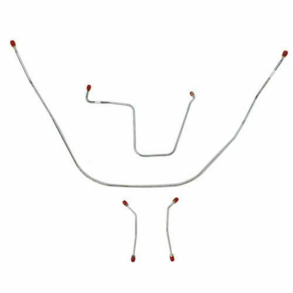 1962-64 Chevrolet Bel Air Front Brake Line Kit Power Brakes - BKT6202SS - Front Lines Car Part People