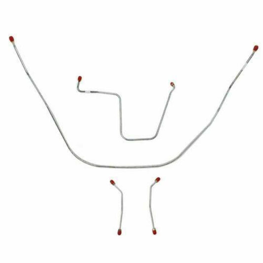 1962-64 Chevrolet Bel Air Front Brake Line Kit Power Brakes - BKT6202SS - Front Lines Car Part People