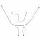 1962-1964 Chevrolet Bel Air Front Brake Line Kit Power Brakes Stainless BKT6202SS