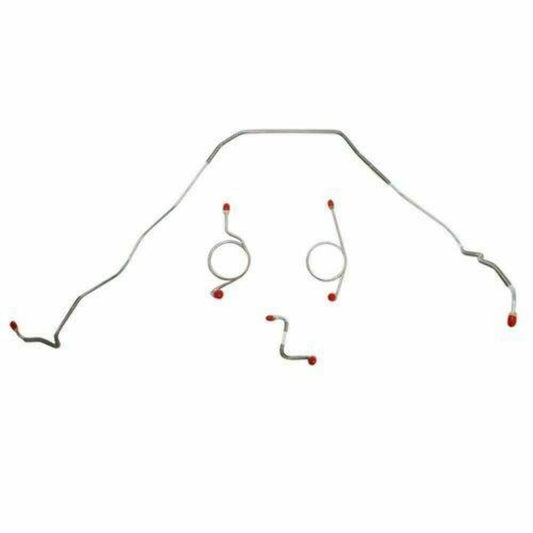 1967-68 Chevrolet Bel Air Front Brake Line Kit Power Drum Brakes - BKT6702SS - Front Lines Car Part People
