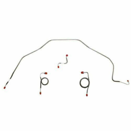 1969 Chevrolet Bel Air Front Brake Line Kit Power Drum Brakes - BKT6902SS - Front Lines Car Part People