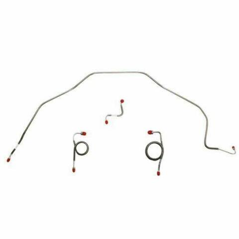 1969 Chevrolet Bel Air Front Brake Line Kit Power Drum Brakes - BKT6902SS