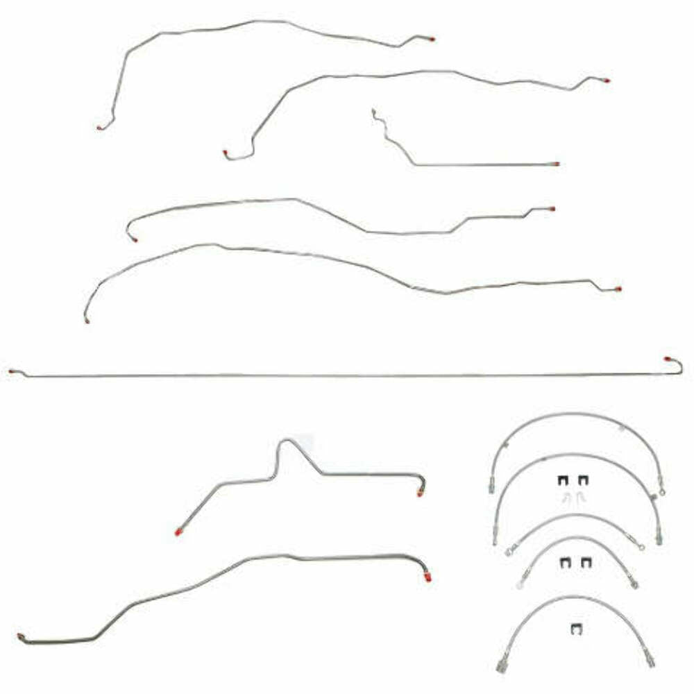 For Chevy Silverado 2500 HD 2001-07 Complete BrakeLine & Hose V8 ExtCab-BLH1-CPP - Brake Line and Hose Kit Car Part People