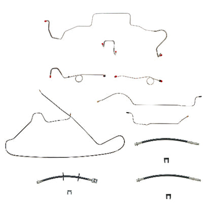 1967 Dodge Coronet Brake Line & Hose Kit - BLH100OM