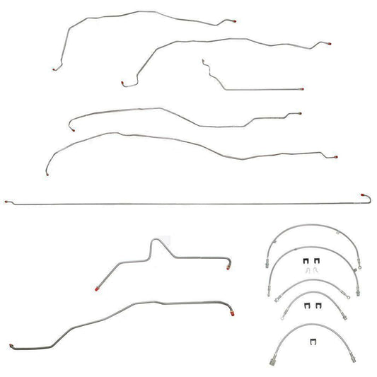 01-07 Chevrolet Silverado 2500HD Brake Line & Hose Kit Reg Cab/Long Bed - Brake Line and Hose Kit Car Part People