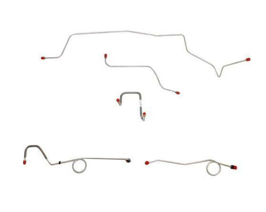 1967 Dodge Charger Complete Brake Line and Hose Kit Power Drums Steel BLH114OM