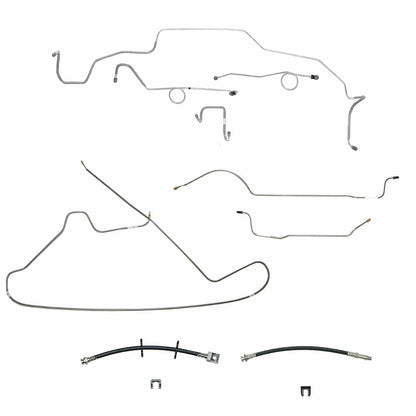 Complete Brake Line & Hose Kit For 68-69 Dodge Charger Mopar B-Body - BLH115OM - Brake Line and Hose Kit Car Part People