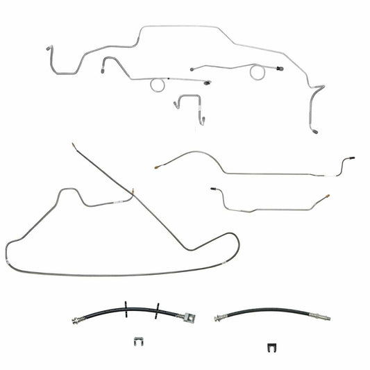 Complete Brake Line & Hose Kit For 68-69 Dodge Charger Mopar B-Body - BLH115OM - Brake Line and Hose Kit Car Part People