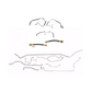 Complete Brake Line & Hose Kit For 03-04 Jeep Grand Cherokee After 04/27/2003 St