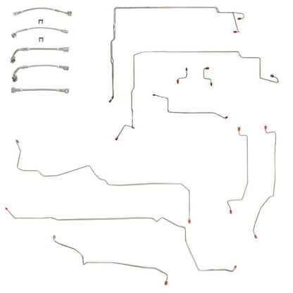 96-98 Ford Mustang GT Brake Line & Hose Kit w/ ABS BLH15 - Brake Line and Hose Kit Car Part People