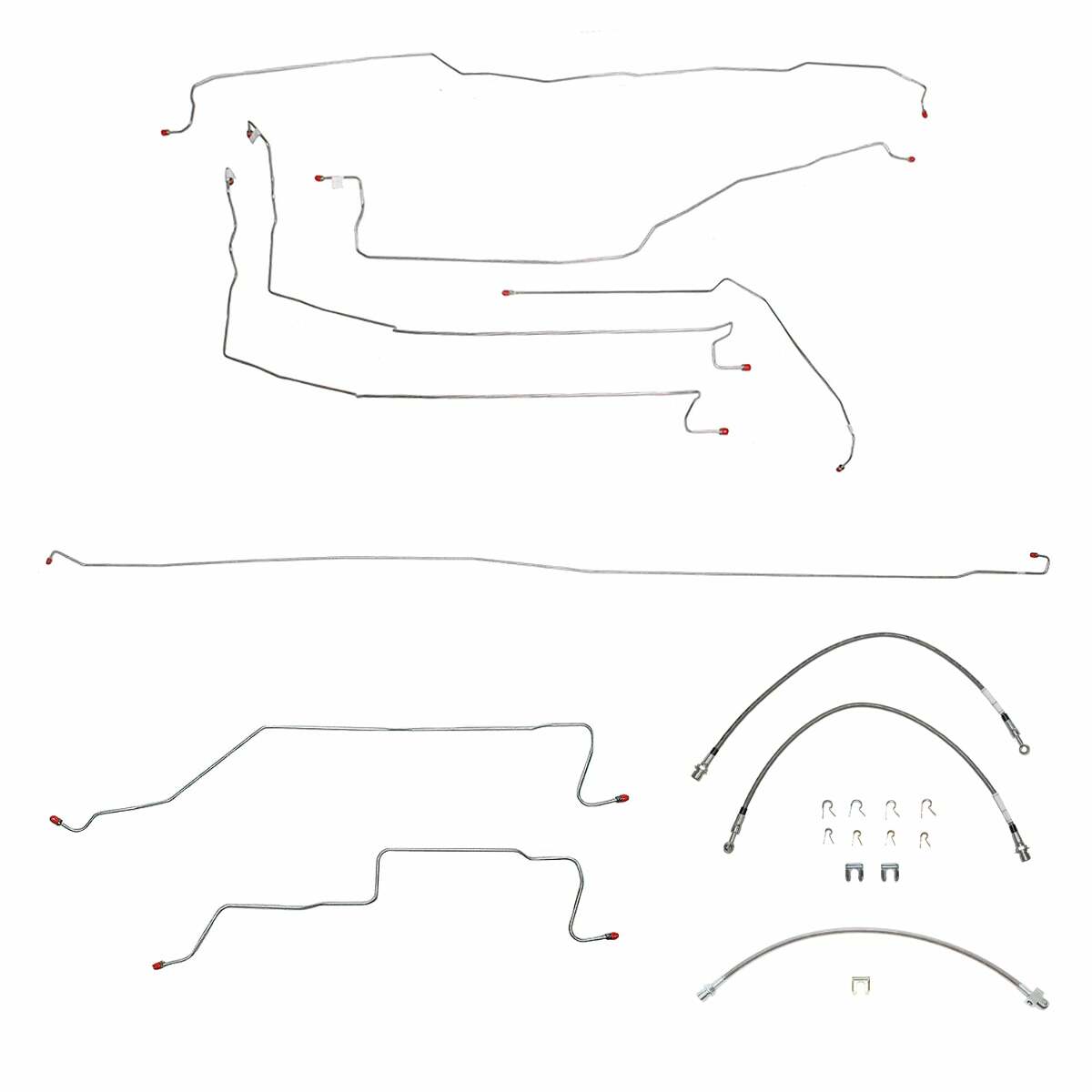 05-07 Chevrolet Silverado 1500 Brake Line & Hose Kit 4WD Ext Cab/Short Bed - Brake Line and Hose Kit Car Part People
