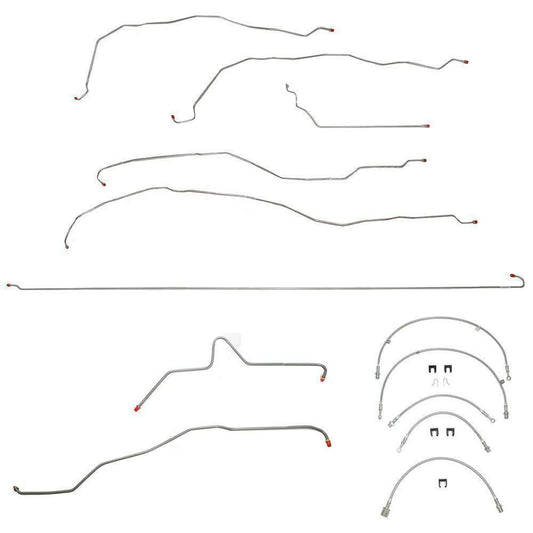 2005 - 2007 Chevrolet Silverado 1500 Complete Brake Line & Hose Kit - BLH19 - Brake Line and Hose Kit Car Part People