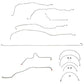For Chevrolet Silverado 3500 2001-07 BrakeLine&Hose V8 ShortBed CrewCab-BLH4-CPP
