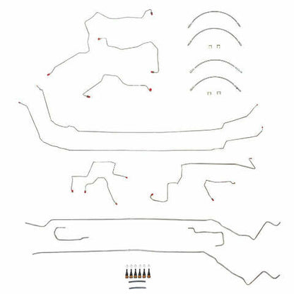 1999-2002 Mercury Cougar Complete Brake Line and Hose Kit Stainless Steel BLH44