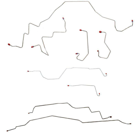 For Ford F-150 King Ranch 02-03 BrakeLine&Hose 4WD ShortBed DiscBrake-BLH49-CPP - Brake Line and Hose Kit Car Part People