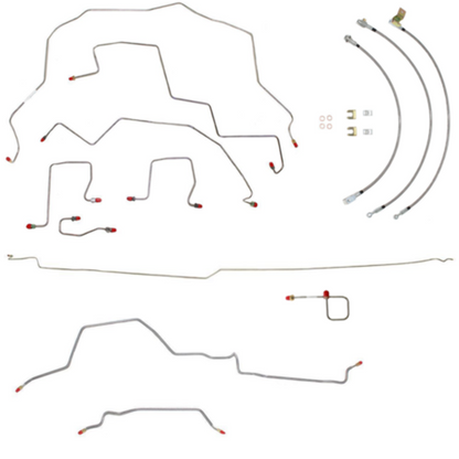 98-01 Dodge Ram 2500 Brake Lines & Hose Kit 4WD Ext Cab/Long Bed RWABS Non Duall - Brake Line and Hose Kit Car Part People
