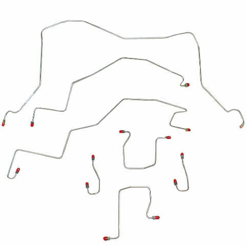 98-01 Dodge Ram 2500 Brake Lines & Hose Kit 4x4 Ext Cab/Short Bed Non Dually