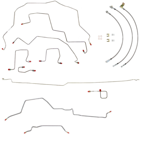 98-01 Dodge Ram 2500 Brake Lines & Hose Kit 4WD Ext Cab/Short Bed Non Dually