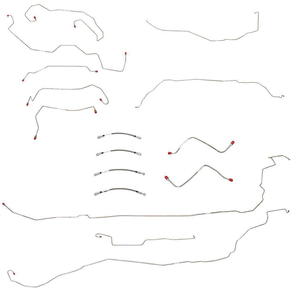 For Pontiac G5 2007-2010 Complete Brake Line & Hose Kit -BLH91-CPP - Brake Line and Hose Kit Car Part People