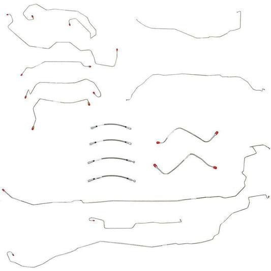 For Pontiac G5 2007-2010 Complete Brake Line & Hose Kit -BLH91-CPP - Brake Line and Hose Kit Car Part People
