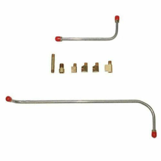 1956 Chevrolet Bel Air Pump to Carburetor Fuel Line w/ 6 Fittings - BPC5602OM - Pre-Bent Fuel Lines Car Part People