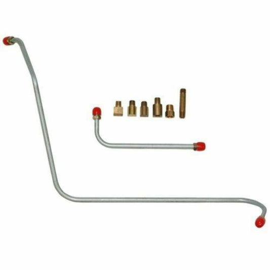 1957 Chevrolet Bel Air Pump to Carburetor Fuel Line w/ 6 Fittings - BPC5701OM - Pre-Bent Fuel Lines Car Part People