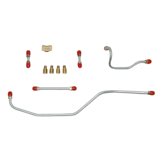 1958 Chevrolet Bel Air Pump to Carburetor Fuel Line w/ 5 Fittings 348 CID - BPC5801OM - Pre-Bent Fuel Lines Car Part People