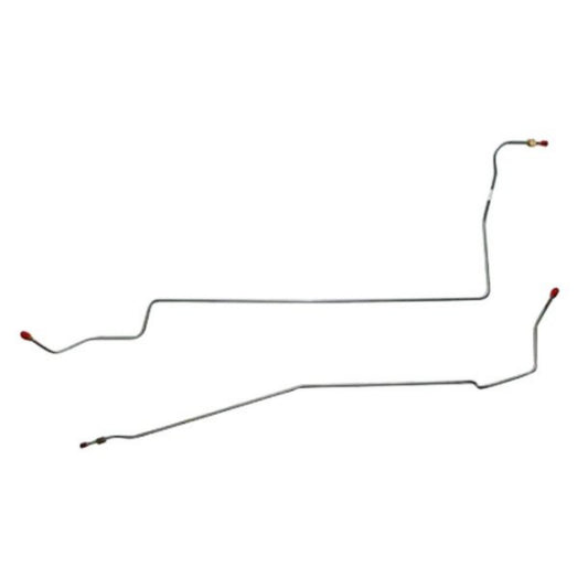1955-57 Chevrolet Bel Air w/ SML BLK Transmission Line Set TH350/400 - BTC5513SS - Transmission Lines Car Part People