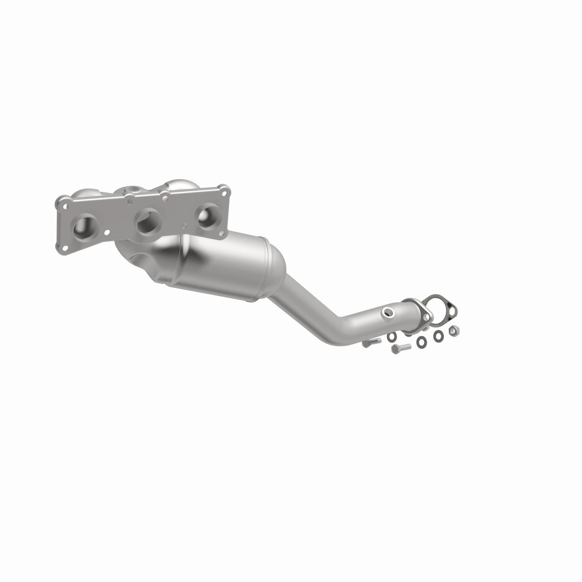 Catalytic Converter with Integrated Exhaust Manifold for HM Grade Federal / EPA Compliant Direct-Fit Manifold Catalytic