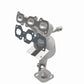 Catalytic Converter with Integrated Exhaust Manifold for HM Grade Federal / EPA Compliant Direct-Fit Manifold Catalytic