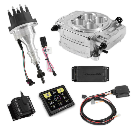 1954 Ford Club Sniper 2 EFI Bundle with HyperSpark Ignition System 550-510-3PX-SBF