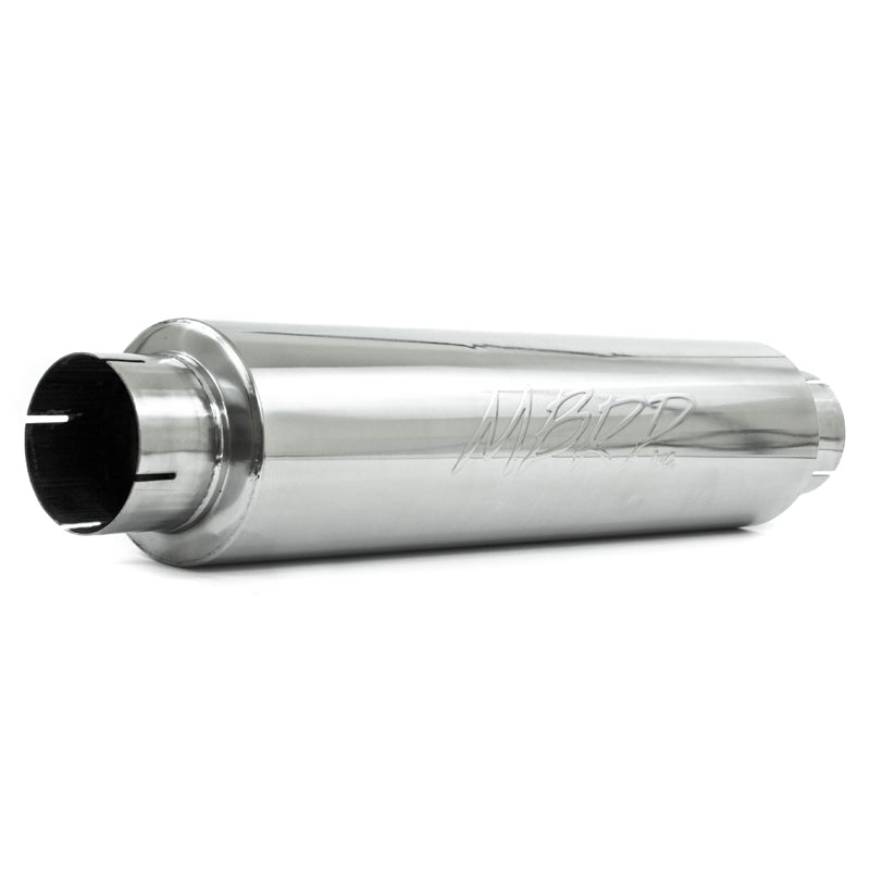 4" inlet/outlet Quiet tone muffler 24" body 6" diameter 30" overall T409-M1004S - Performance Mufflers Car Part People