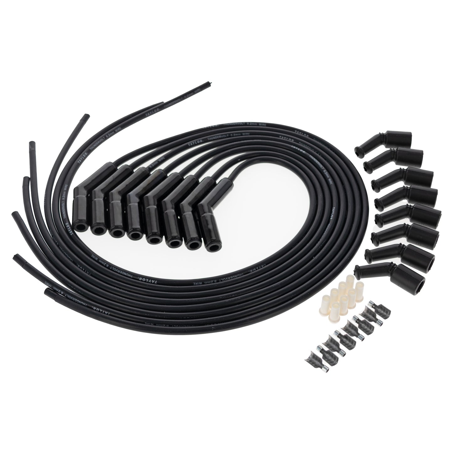 Spark Plug Wire Set Universal Silicone ThunderVolt 8.2mm 135? 40 ohm/ft 85063-B