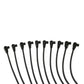 Spark Plug Wire Set Universal 8mm Silicone Spiro Pro 350 ohm/ft Black 72045