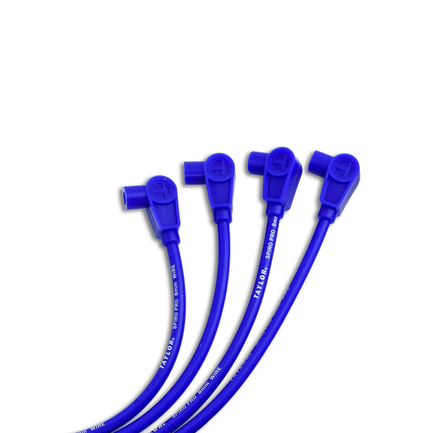 Spark Plug Wire Set Universal 8mm Silicone Spiro Pro 90? 350 ohm/ft Blue 73637