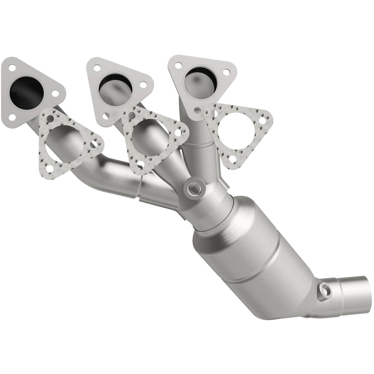 Catalytic Converter with Integrated Exhaust Manifold for HM Grade Federal / EPA Compliant Direct-Fit Manifold Catalytic