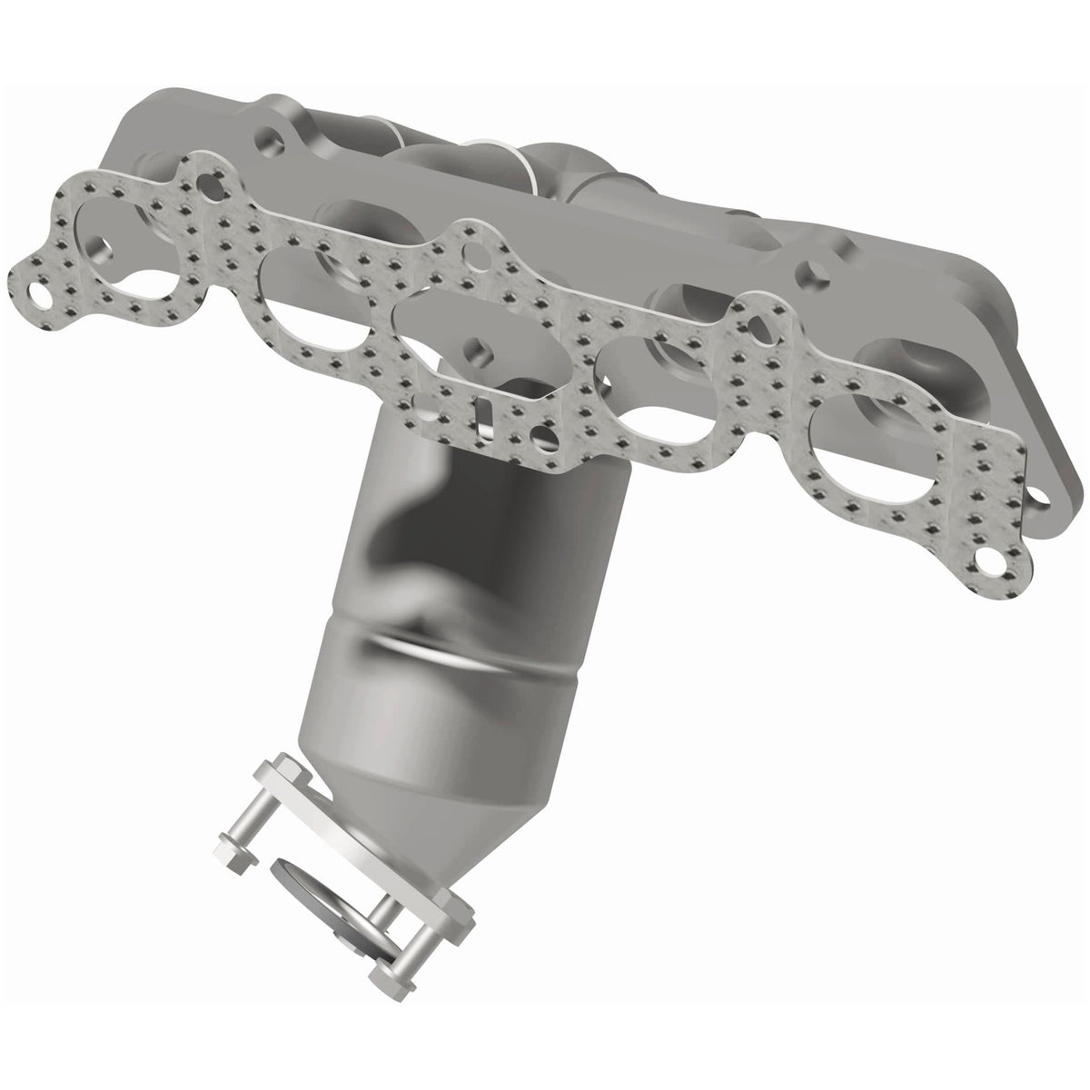 Catalytic Converter with Integrated Exhaust Manifold for HM Grade Federal / EPA Compliant Direct-Fit Manifold Catalytic