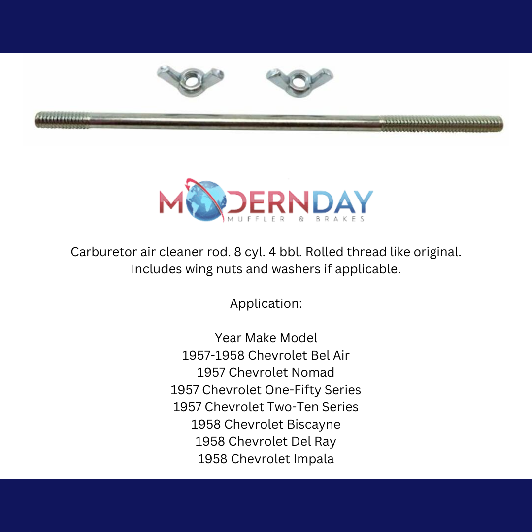 Fits 1957 - 1958 Chevrolet Full Size Carburetor Air Cleaner Rod CACR06
