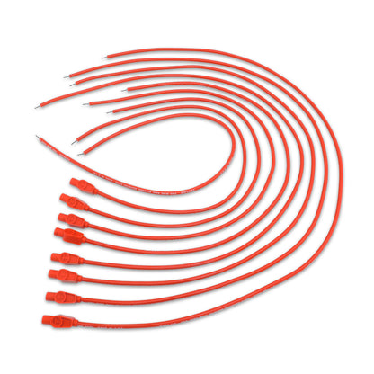 Spark Plug Wire Set Universal 8mm Silicone 180? 3500 ohm/ft Prowire Red 70255