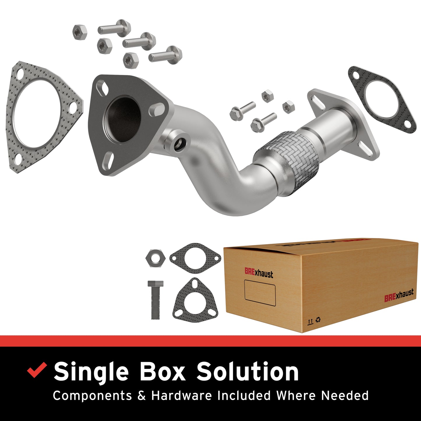 2004-2008 Chevrolet Malibu Direct-Fit Front Pipe Kit 107-0081